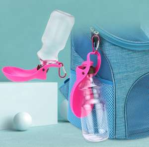 Offre Spéciale Portable <span class=keywords><strong>Pliable</strong></span> En Plastique Chien Mangeoire À Eau Bouteille En Plein Air <span class=keywords><strong>Chiot</strong></span> Pet Voyage Bouteille Avec Crochet Bouteille D'eau avec Douche - Product Image 3