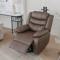 Canapé-lit moderne en cuir, inclinable et relevable, pour salon, chambre, bureau à domicile, hôtel - Canapé multifonctionnel et relaxant