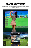 Simulateur de golf commercial pour parc d'attractions intérieur, centre sportif FEC, salle de jeux d'arcade, divertissement