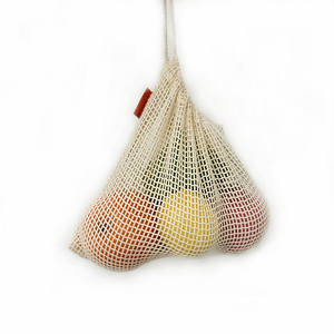 Portable Foldable Shopping Cotton Knit <strong>Net</strong> Mesh <strong>Bag</strong> with Strings - Product Image 5