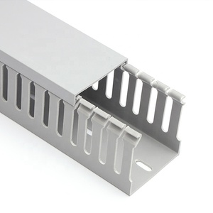 قناة أسلاك من البلاستيك PVC باللون الرمادي بطول 2 متر للبيع بالجملة - Product Image 2
