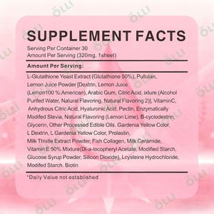 Olli Fabriek Prijs Glutathion Orale Oplossende Film Collageen Candy Film Supplement Huid Whitening Orale Mondfolie - Product Image 4