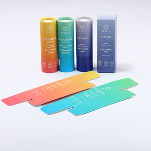 Paper Round Container for Deodorant Packaging Twist up Cardboard Tube with logo Printed Recycled Material - Product Image 6