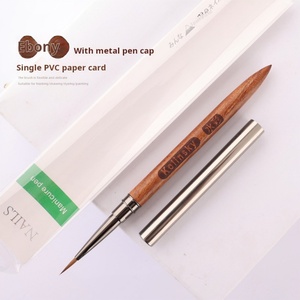 Pincel de Pelo Kolinsky de Alta Calidad para Pintar Uñas, Mango de Madera, Pincel de Acuarela para Belleza y Arte de Uñas - Product Image 2