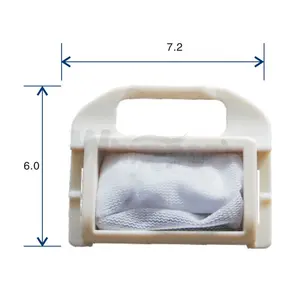 Vente en gros costume de couleur blanche le plus populaire pas cher WD07 filtre de machine à laver matériau ABS 72*60mm sac en maille pour Samsung