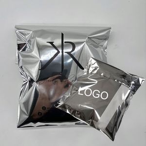 Custom LOGO Eco-Friendly Waterproof Metallic Poly Shipping Mailer <b>Silver</b> Mailing <b>Bags</b> for Socks <b>and</b> Fur - Product Image 1