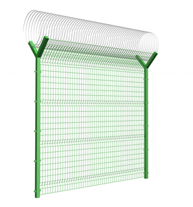 Revestimiento en polvo de seguridad 3D/revestimiento de PVC galvanizado construcción acero hierro soldado doblar panel de malla de alambre valla de seguridad - Product Image 6