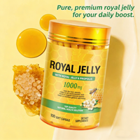 Gélules de Gelée Royale Naturelle 1000mg 10-HDA pour le Soutien Immunitaire, la Fertilité, la Vitalité, le Bien-être du Foie et de l'Estomac – Vente en Gros