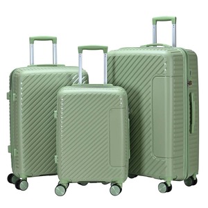 Gift Custom Factory Wholesale Customized Luxury Luggage ABS PC Luggage Set Lightweight 3 Pcs <b>Suitcases</b> Luggage Set - Product Image 2