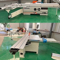 Scie à panneaux coulissante industrielle de précision pour le travail du bois, 3200 mm, 5,5 kW, à double lame