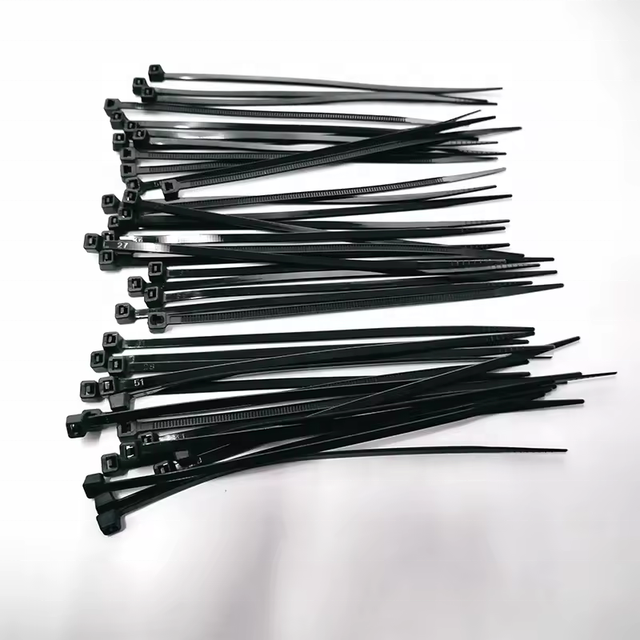 Custom Black Self-locking Nylon 66 Cable Ties Wrapped With Plastic Cable Tie Zippers for Indoor and Outdoor Use