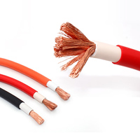4AWG 2AWG 1Awg 0Awg 25mm 35 mm2 50mm 70mm 95 mm2 Gummi isolierung Flexibles Kupfer-Kraft schweiß kabel für Schweiß maschine