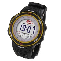 Xinjia Jam Tangan Alarm Digital 4 Warna, Jam Tangan Oem Orologio Lampu Kilat LED Tahan Air untuk Pria Stopwatch