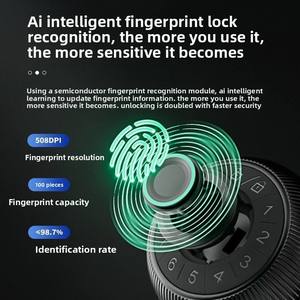 Kasman nguồn giá thông minh <span class=keywords><strong>Knob</strong></span> khóa cửa israeli an ninh Vòng đa điểm Wifi vân tay khóa thông minh - Product Image 3