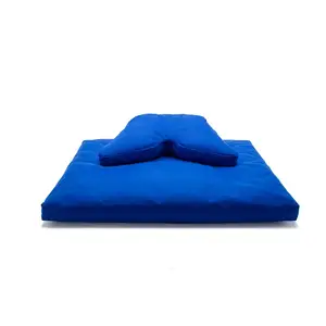 月秀心意现代坐垫冥想瑜伽木棉冥想坐垫设计荞麦填充冥想坐垫垫