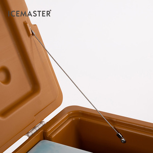 ที่หล่อเย็นสำหรับขนส่ง30L สีน้ำตาลกล่องเครื่องดื่มด้ามจับทำจาก PU แบบพกพา30L สดใหม่ - Product Image 3