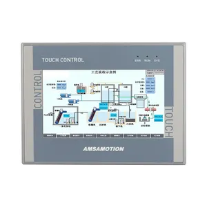 AMSAMOTION 7 ''inç HMI PLC hepsi bir arada makine AMX-HSE7A-32MT denetleyici Ethernet monitör 16I 16O 4AI 2AO dokunmatik ekran CNC GX