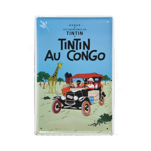 Putuo — Plaque décorative Vintage en métal, panneau en étain, poulet joyeux, rétro, vente en gros - Product Image 2