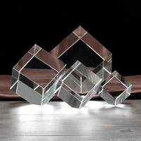 Vente en gros de cubes en cristal K9 vierges de haute qualité, personnalisés avec gravure laser 3D, pour gravure de cadeaux