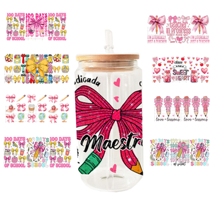 Trasferimenti UV DTF all'ingrosso per tazze Libbey da 16 oz, impermeabili, per il ritorno a scuola degli insegnanti - Product Image 2