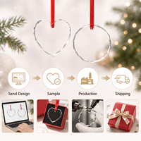 Adorno Conmemorativo de Vidrio Ecológico Personalizado para Mascotas con Foto, para Diwali, Bautizo, Decoración Colgante, Regalos de Recuerdo