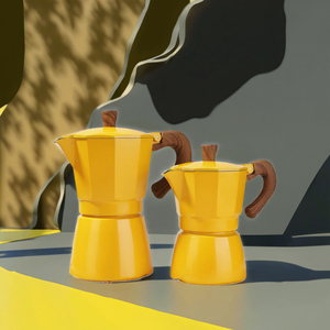 เครื่องชงกาแฟเอสเพรสโซแบบพกพาสไตล์อิตาเลียนคลาสสิก ขายส่ง ปรับแต่งโลโก้และบรรจุภัณฑ์ได้ ฝาอะลูมิเนียม ใช้กับเตาแก๊ส โมก้าพอท - Product Image 3