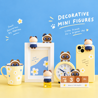 Mini figurine décorative personnalisée DIY sur mesure, chat thaïlandais siamois, pour téléphone, ordinateur portable, étudiant