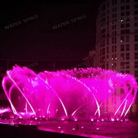 Air Mancur Luar Ruangan untuk Taman dan Kolam Renang dengan Pertunjukan Air Menari Berlampu LED & Air Mancur Dekoratif, Pemasangan di Tempat