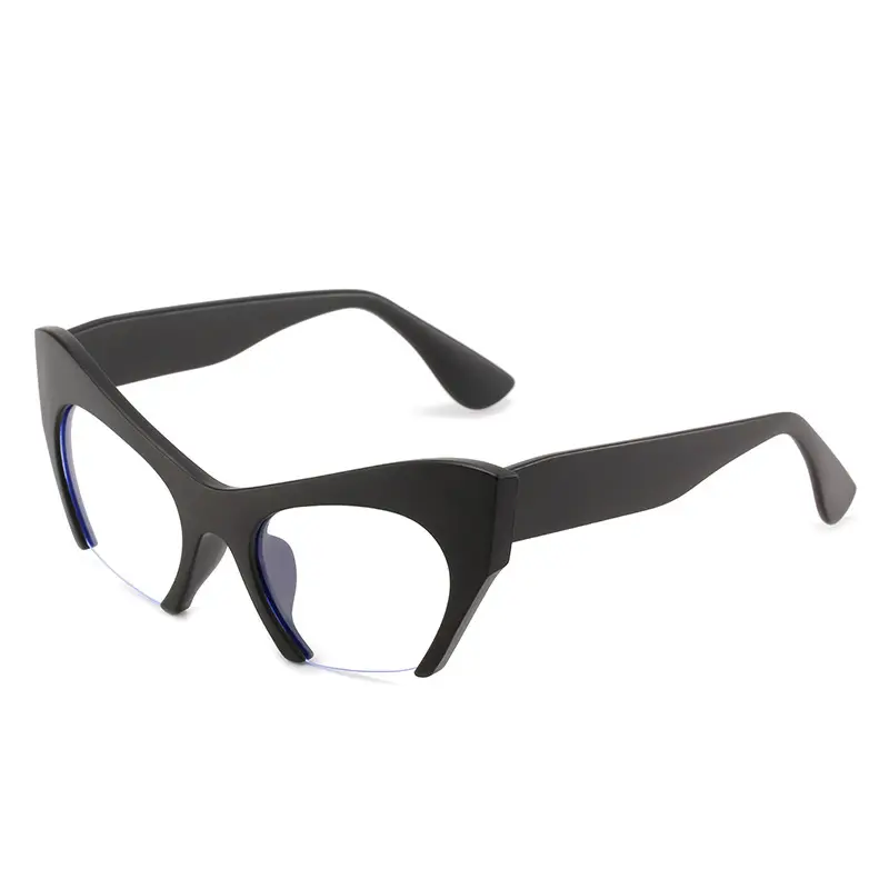 GWTNN OEM lunettes de luxe homme 2022 Novo Vintage Metade Quadro Confortável Cat Eye Óculos De Sol Mulheres