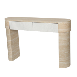 Contemporary Entryway Console <b>Table</b> with Two Hidden Drawers Solid Wood Easy Assembly for Hotel & Living Room Use - Product Image 3