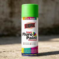 Peinture fluorescente en aérosol Aeropak 400 ml, acrylique, haute visibilité, couleur néon, vente en gros, étiquette privée, marquage de sécurité, projets de bricolage