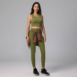 Pantalons de yoga sportifs taille haute pour femmes Poche latérale Motif uni Pas de lignes gênantes Fesses relevées Leggings de yoga fitness - Product Image 4