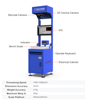Nuova Macchina GOSUNM GSWLJ-DT010 per Dimensionamento e Pesatura di Pacchi, Bilancia Statica con Schermo Touch, Funzione di Smistamento e Scansione