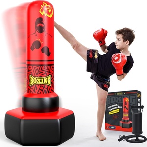 Inflatable PVC Punching Bag Freestanding Eco-Friendly Durable for Kids Aged 3-12 <b>Boxing</b> Karate Taekwondo Boys Girls Christmas - Product Image 1