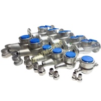 Compteur de débit d'eau multi-jets certifié CE DN15 Classe B IP68 en acier inoxydable SS304/SS306 pour usage résidentiel et commercial, anti-magnétique