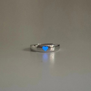Cincin Pasangan Bercahaya Fashion Love Heart untuk Wanita Pria, Menyala dalam Gelap, Cincin Gaming Player 1/2, Cincin Jari yang Dapat Disesuaikan, Perhiasan Hadiah - Product Image 5
