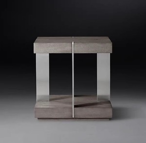 RH Mỹ rắn gỗ Bàn cà phê ánh sáng sofa sang trọng bên một vài góc vuông gỗ sồi Retro một vài Bàn cà phê tùy chỉnh - Product Image 4