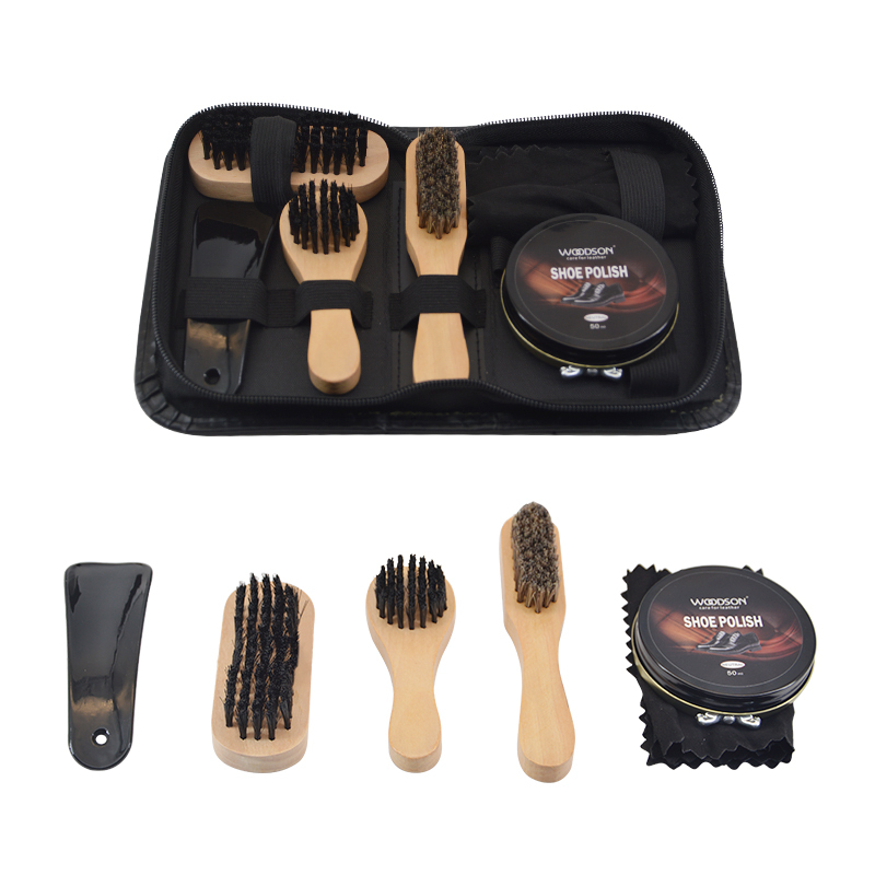 Hotel Travel Shoe Care Kit Black