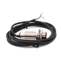 Capteur photoélectrique DINGGAN M18 à réflexion diffuse, capteur photoélectrique cylindrique, boîtier métallique avec câble PVC de 2 m