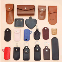Étui de protection en cuir PU pour outils, porte-badge de travail cousu, pochette de rangement, accessoire pour clé USB, vente en gros