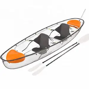OHO 2 persone pc crystal trasparente canoa kayak barca da pesca canoa trasparente con fondo trasparente
