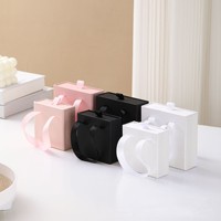 Boîtes d'emballage de luxe écologiques personnalisées pour bijoux et montres, en carton, avec estampage à chaud et gaufrage, design carré pour colliers et bagues