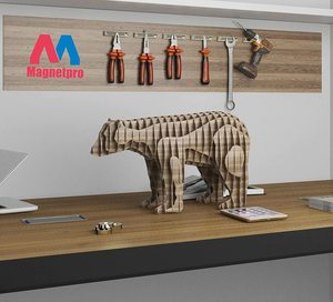 Magnetpro 30 Kg Lực Lượng 60X13.5X5 Mm Hộ Gia Đình Và Công Nghiệp Nồi Hình Chữ Nhật Nam Châm Với Lỗ Và Thép Viên Nang - Product Image 6