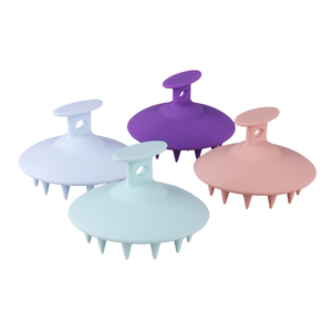 Pink Silicone <b>Scalp</b> Massage Wet Wash Hair <b>Scalp</b> Massager <b>Scalp</b> Hair Shampoo <b>Brush</b> with Private Label - Product Image 6