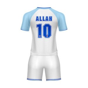 Sublimation soccer dry made Print jersey White cheap soccer uniform kits sports clothes - Product Image 3