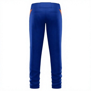 Pantalones de Béisbol Azul Rey para Hombre, Corte Ajustado, Cierre de Botones, Color Sólido, Poliéster, Deportivos, para Todas las Temporadas, Uso Adulto - Product Image 2