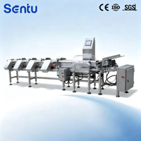 Automatische gewichtssorteermachine, industriële gewichtsselectiemachine voor vis, gevogelte, fruit en voedselverwerkingslijnen