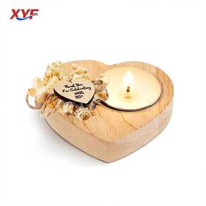 Portacandele a Forma di <span class=keywords><strong>Cuore</strong></span>, Decorazioni Romantiche, Ornamenti, Supporti per Candele in Legno per Matrimoni e Feste - Product Image 1