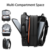 Mochila para Portátil de Negocios con Gran Capacidad de Expansión, Carga USB, Múltiples Compartimentos, para Oficina, Trabajo, Viajes, Salidas Diarias y Desplazamientos