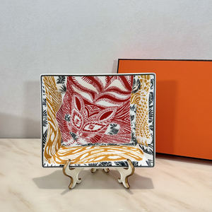 Nouveau cendrier carré en céramique sans fumée de style royal nordique classique pour la décoration de salon et de la maison - Product Image 6